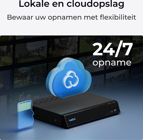 Reolink 2K 4MP Compacte Beveiligingscamera voor Buiten, 2,4/5 GHz WiFi, Detectie van Personen/Voertuigen/Dieren, Nachtzicht in Kleur