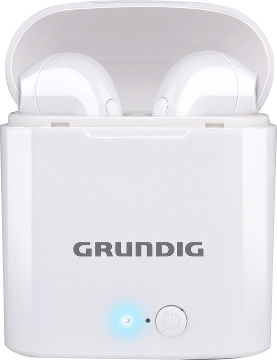 Grundig Draadloze Oordopjes - Bluetooth In Ear Oordopjes 400mAh - Oortjes Draadloos met 2 Uur Afspeeltijd - Earbuds voor Hands Free Bellen - Incl. Oplaadcase USB-C Oplaadkabel