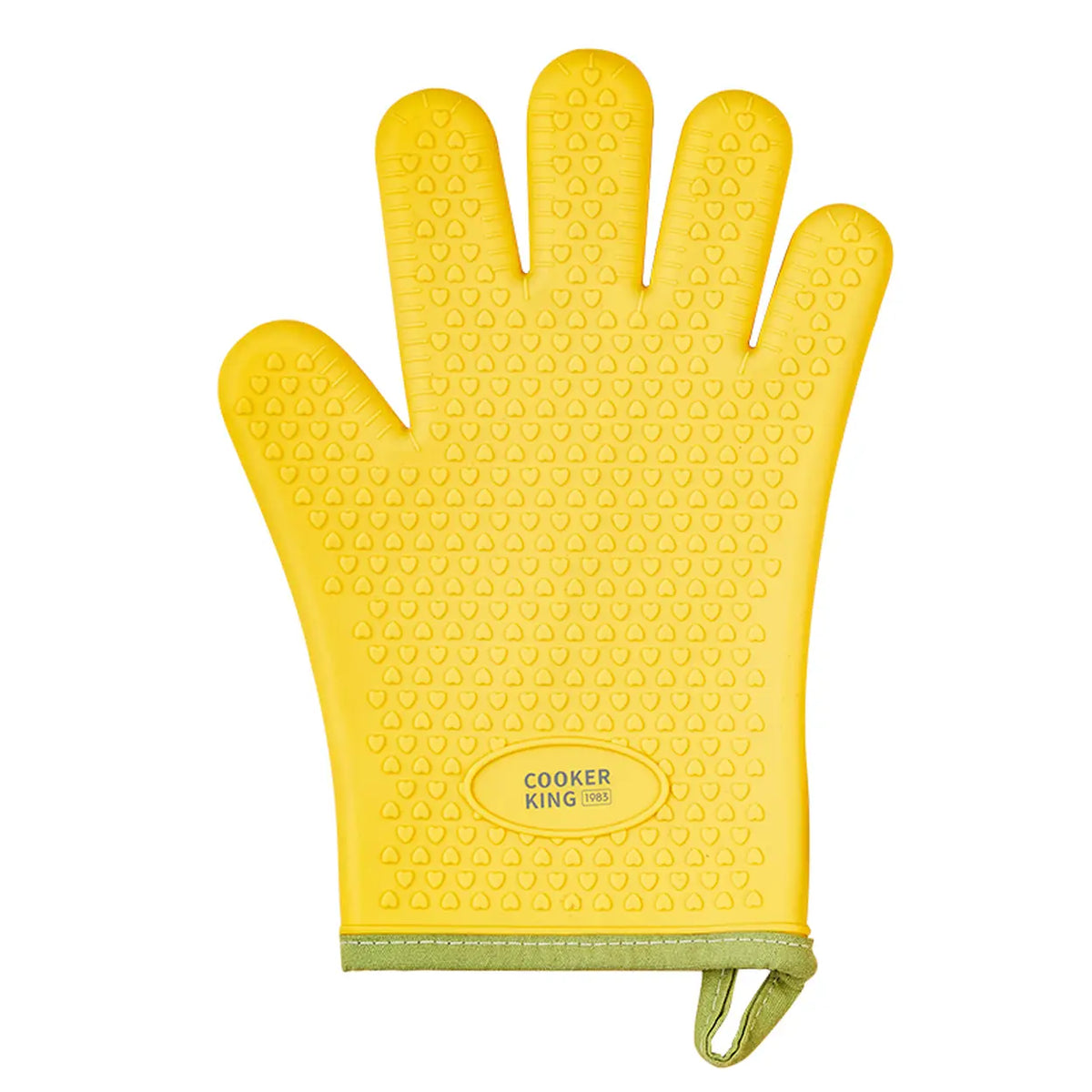 COOKER KING ovenhandschoen - antislip - citroengeel - rechterhand