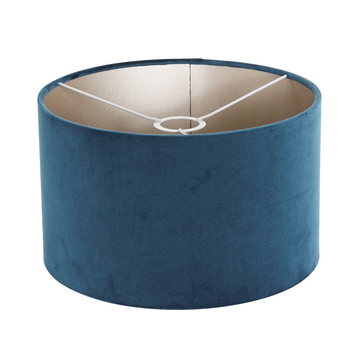 Zwarte Vloerlamp Bloeba 4169ZW van Steinhauer met verstelbare hoogte (150-165 cm) en uitrekbare zwenkarm tot 66 cm, metalen basis met blauwe velours kap Ø40cm, trendy design voor binnen.