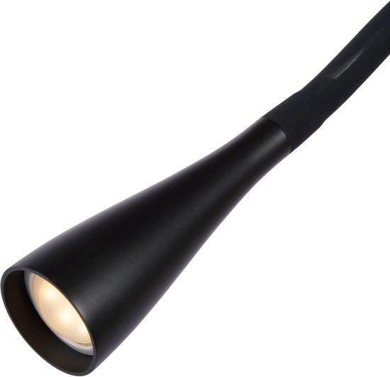 Lucide ZOZY - Leeslamp - LED 3 StepDim - 1x4W 3000K - Zwart