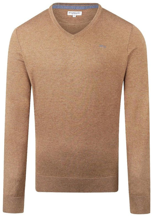 McGregor Trui V Neck SweaterWalnut Mannen - Maat 3XL