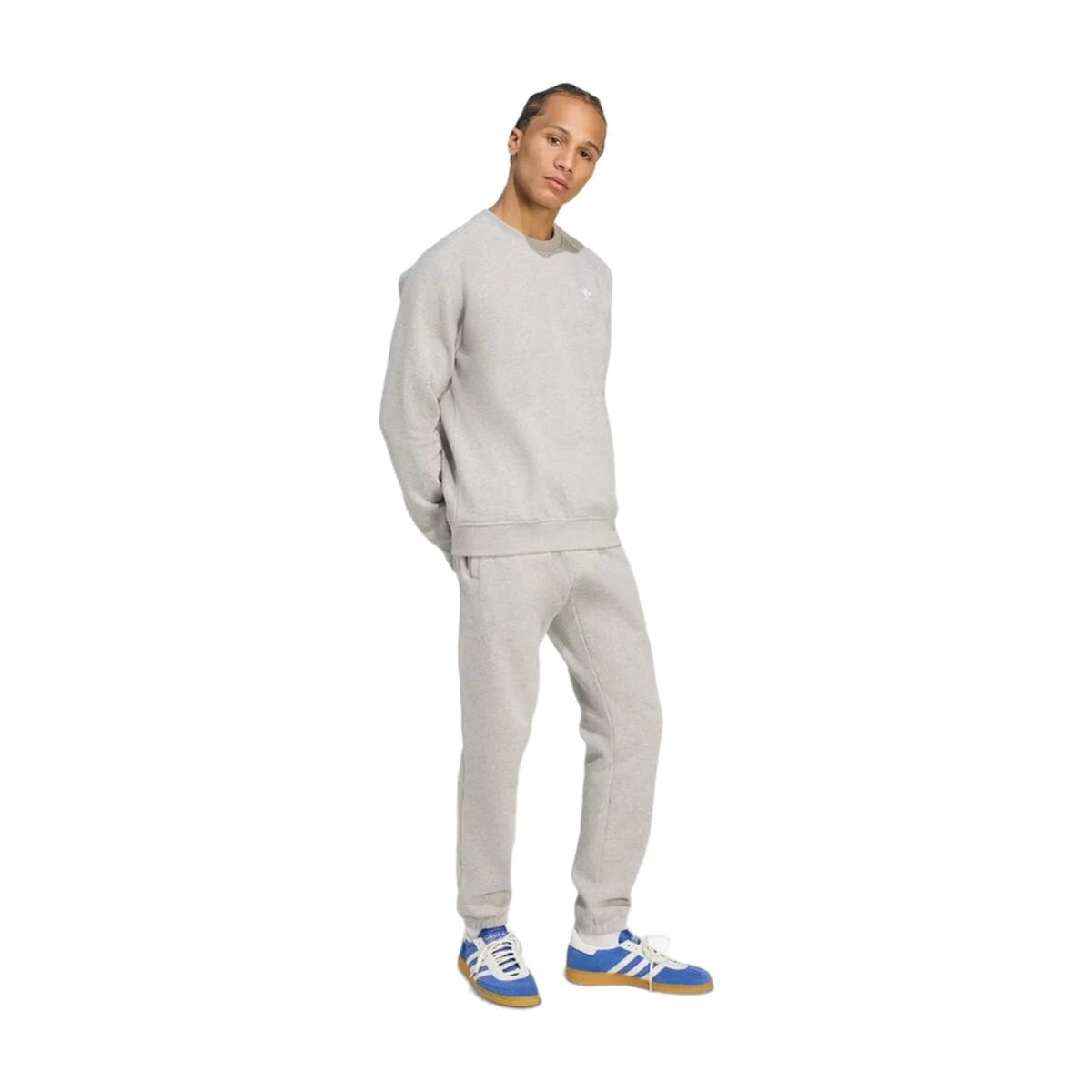 adidas Trefoil Essentials Sweater - JY6140 - Grijs - Maat L