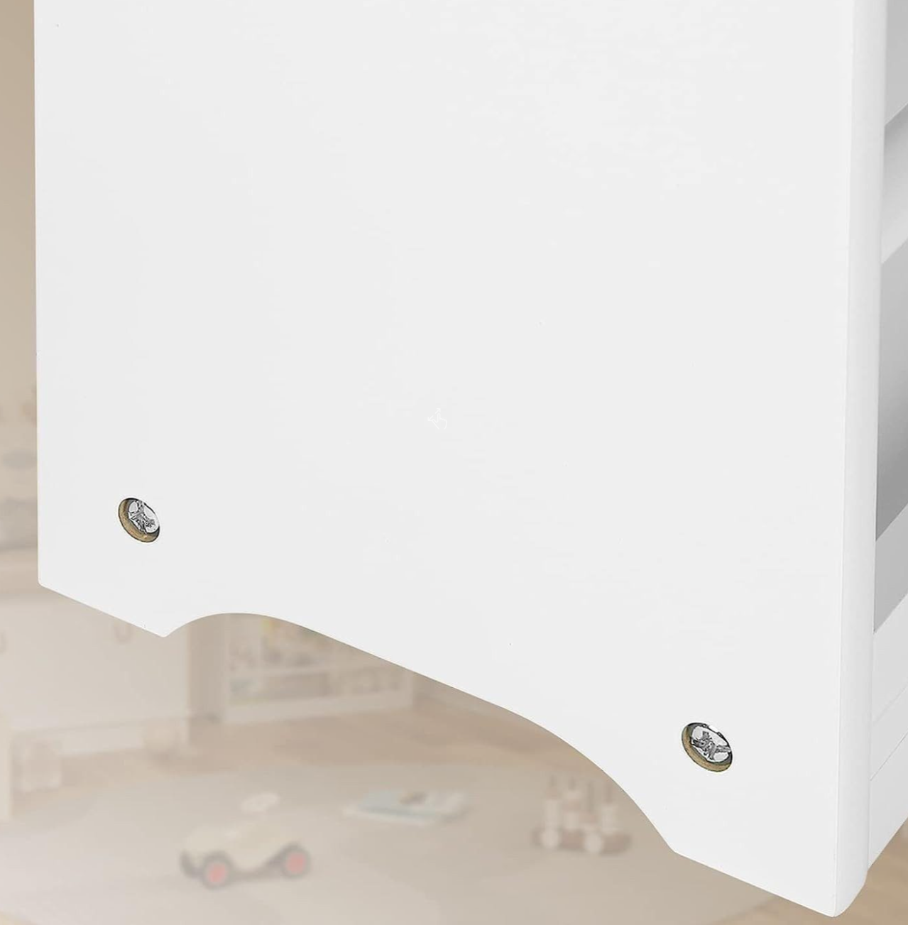 Eugad Kinderboekenrek – 3 Vakken – MDF – Wit – 58,5x81x18 cm