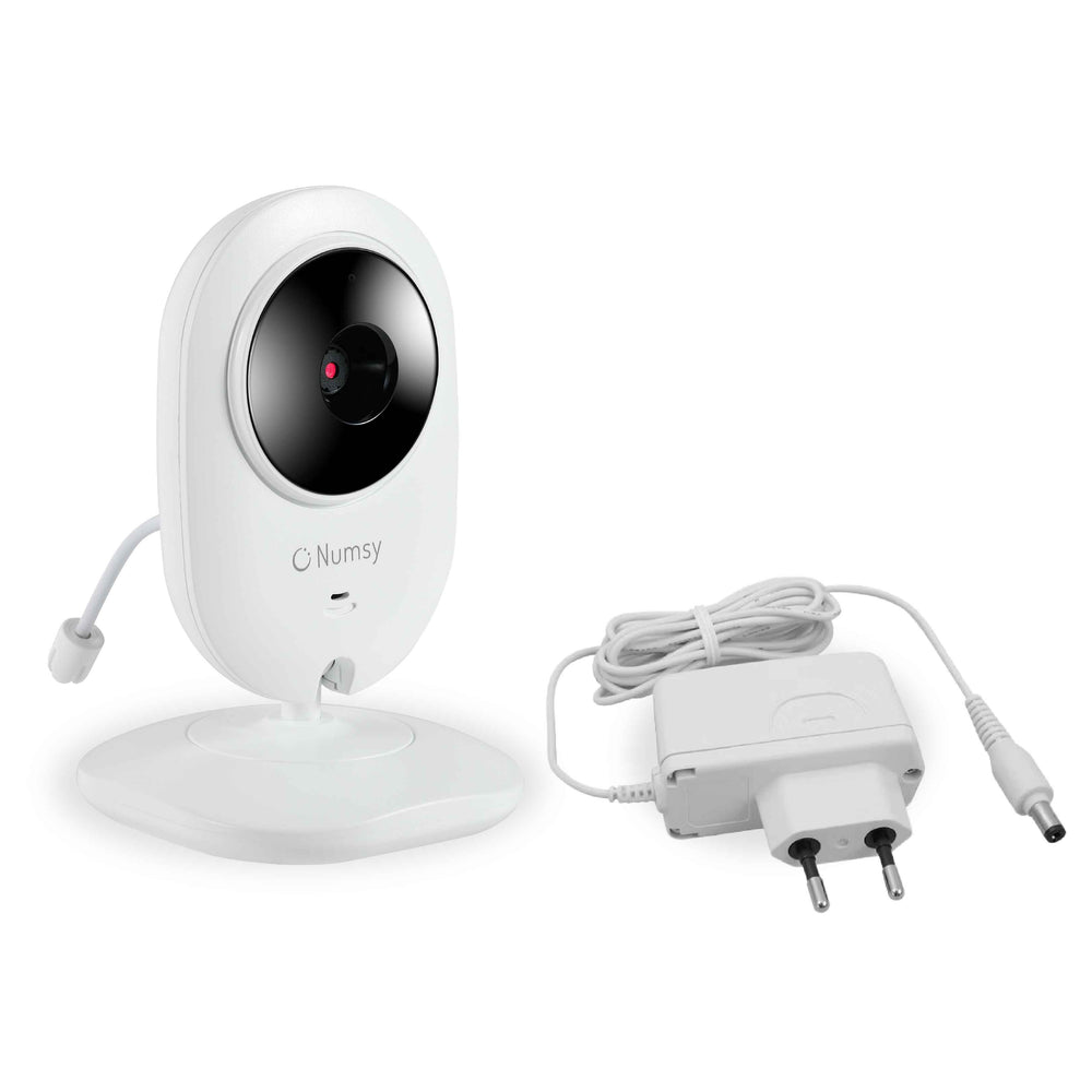 Numsy Babyfoon Camera voor Parent Unit – HD Nachtzicht – Temperatuursensor – 20 uur batterij – Uitbreidbaar tot 4 camera’s