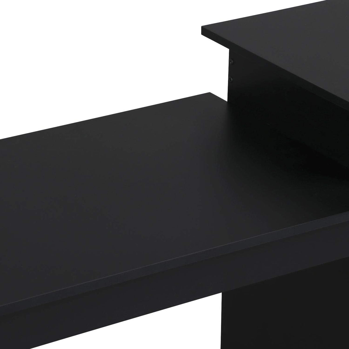 Yaheetech Computertafel - Met Lade en 2 Legplanken - 112 x 50 x 82 cm - Zwart