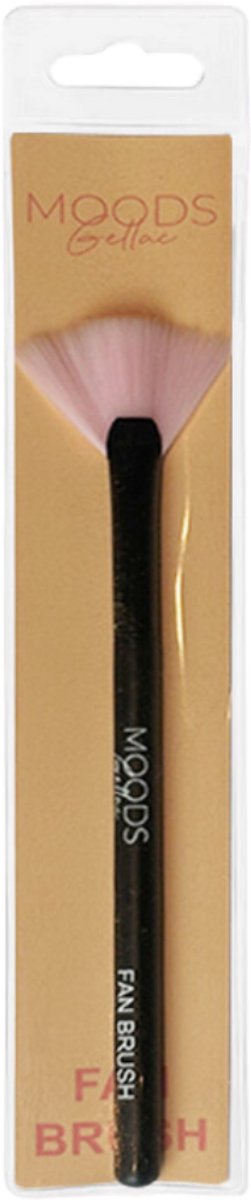 Gellac Fan Brush – Nail Art Kwast Zwart – Voor Gellak & Acryl Nagels – 8cm