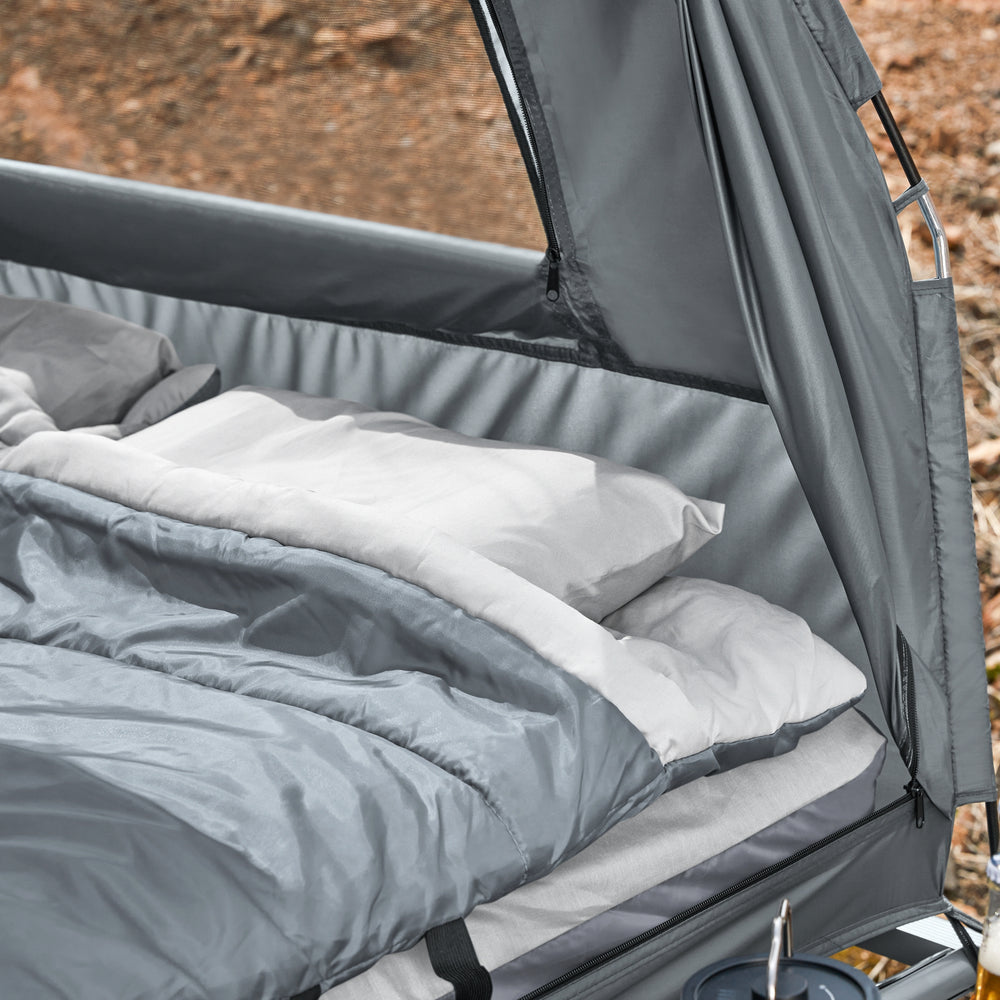 SoBuy 4-In-1 Tent - Grijs - 2 Persoons - 193x188x145cm
