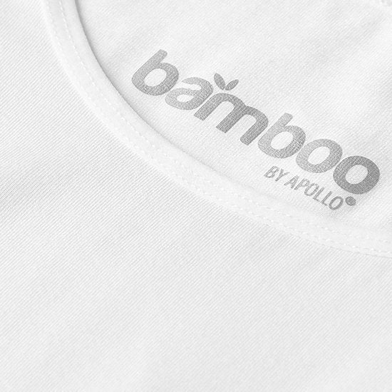 Bamboo - Hemden Heren - Onderhemd Heren - 2-pack - Wit - XXL - Tanktop Heren - Singlet Heren - Bamboe - Apollo