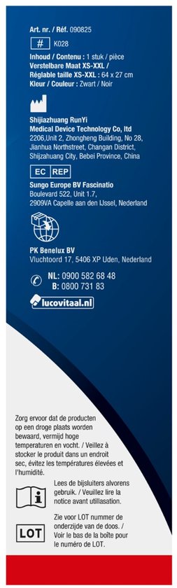 Lucovitaal Brace Knie Koper