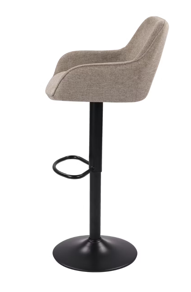 Dutchbone Oliver Barkrukken - Set van 2 - Taupe - 56 x 54 x 109 cm - Verstelbare Zithoogte 60-80 cm