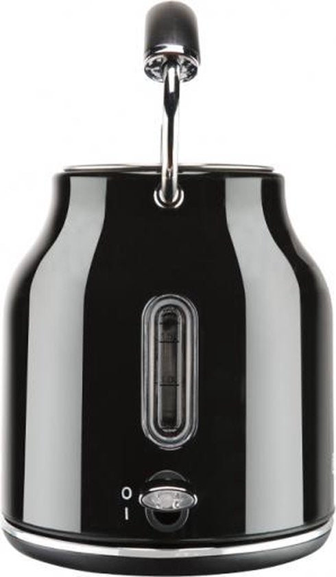 Retro Waterkoker - 1.7L - RVS - BPA vrij - 2200W - 23x18x29.50 cm - Zwart