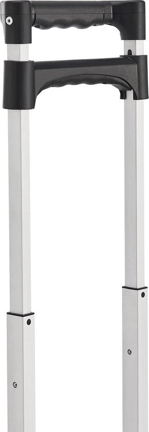 Juskys – Trappensteekwagen Inklapbaar – 80 kg & Telescoopgreep – Voorzien Van 3+3 Wielsysteem En Expanderkabels – Voor Verhuizing En Transport – Zilver Aluminium