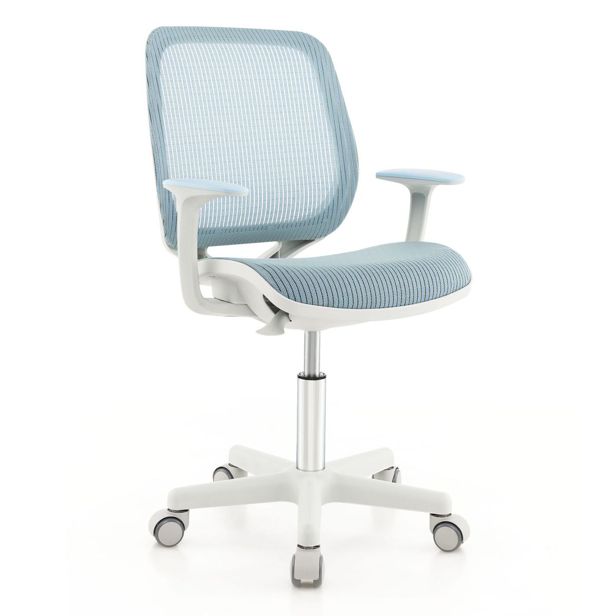 Coast Kinderdraaistoel - in hoogte verstelbaar - ergonomische rugleuning en armleuningen - blauw