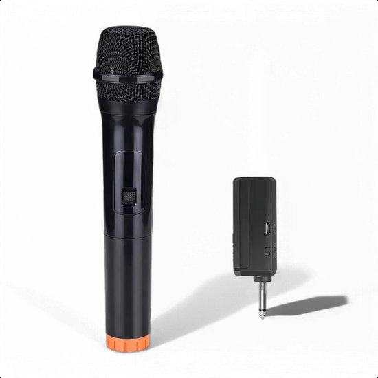 Tech Essentials Draadloze Microfoon - USB-C Ontvanger - Karaoke - ASMR - Studio - Geschikt Voor Partybox - 3.5-6.3mm Jack
