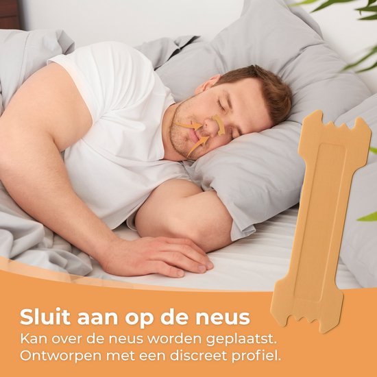 Nuvance Neusstrips 100 Stuks - Neuspleisters - Bruin - Anti Snurk Pleisters - Neusspreider - Snurken - Betere Ademhaling