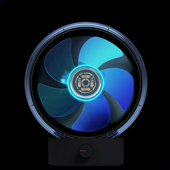 K&L Stille Ventilator - Tafelmodel - USB powered - Kantelbaar - Zwart