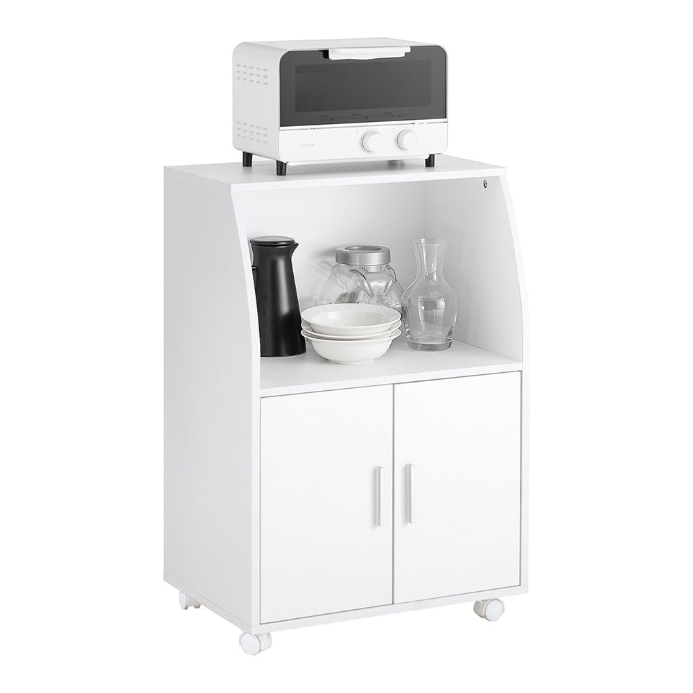 SoBuy Keukenkast op Wielen - 55x38x84 cm - Wit
