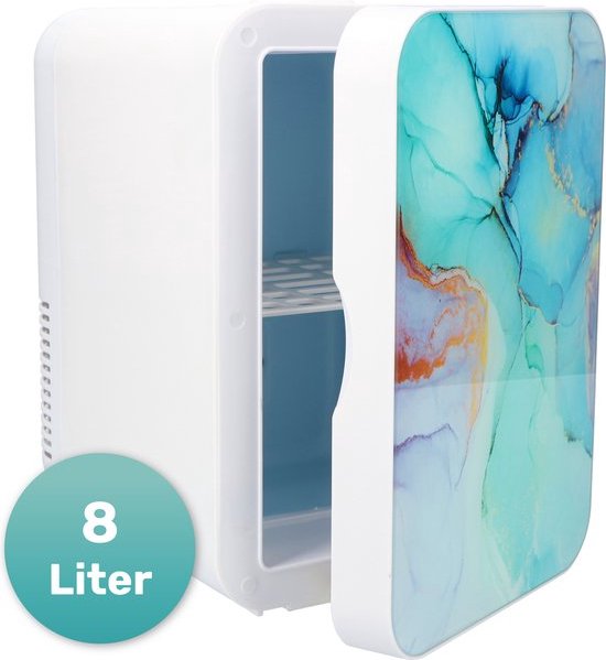 Soft&Silky Skincare fridge - Make up koelkast - 6.5L - 2°C tot 40C - Marble - Organizer - Koelkast - Beauty - Skincare