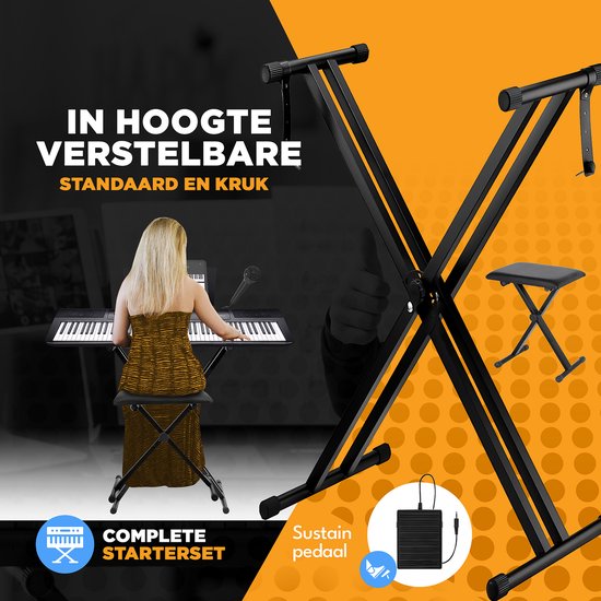 Finesse Digitale Piano - 88 Gewogen Toetsen - Keyboard Piano - Elektrische Piano