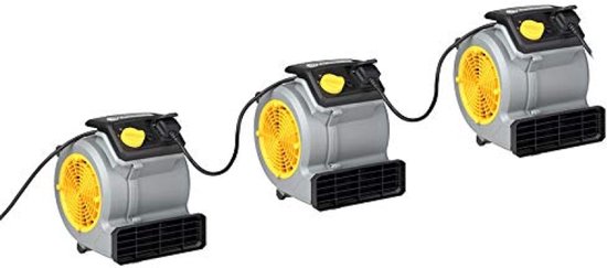 Air Mover ventilator 124 watt met 3 snelheden – tapijtdroger, tafelventilator, stille koeling en ventilatie