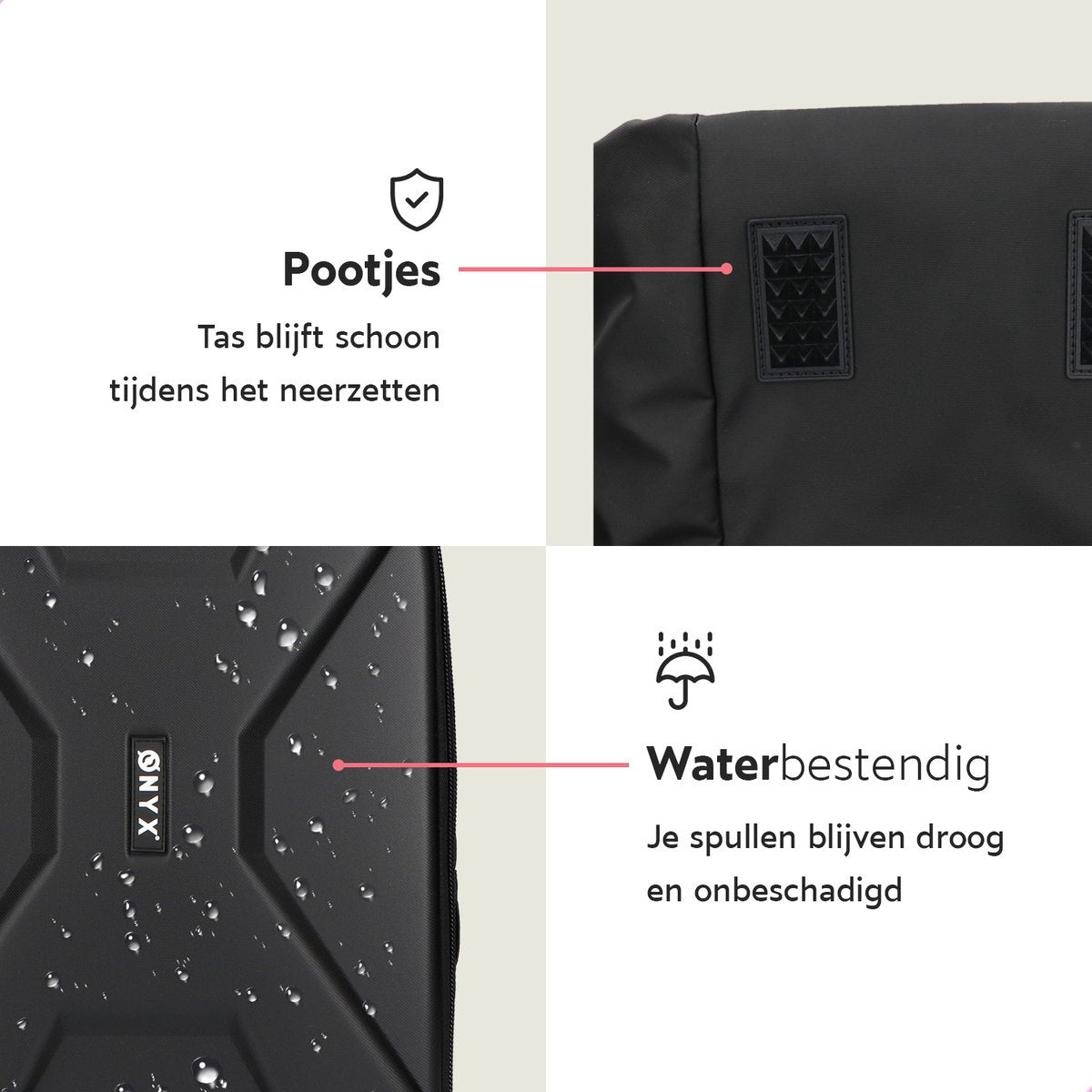 ONYX Cameratas met laptopvak - Spiegelreflexcamera rugzak - Spatwaterbestendig - Drones - Hardcase reistas