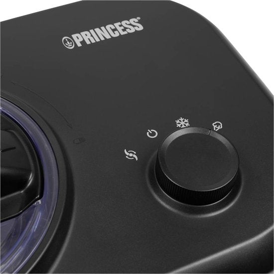 Princess 282608 - IJsmachine met compressor - Zelf vriezend - 1 Liter - Zwart/Grijs