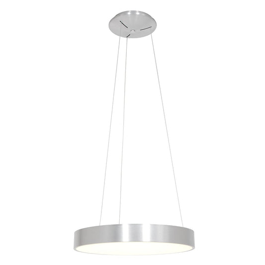 Hanglamp Ringlede 2695ZI Zilver rond 48cm, hoogte verstelbaar, gemaakt van kunststof en staal, Steinhauer modern design voor binnengebruik