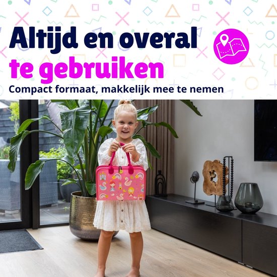 Qualita Montessori Busy Board - Sensorisch Speelgoed - Roze