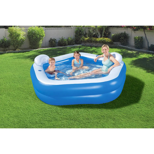 Bestway Opblaasbaar Gezinszwembad Backyard Oasis - 213 x 206 x 69 cm