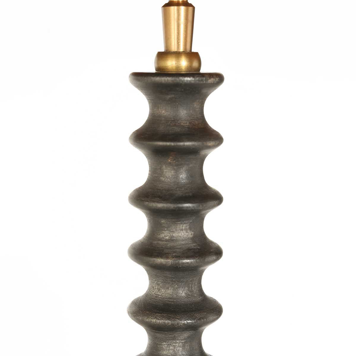 Anne Lighting tafellamp Bois - zwart - hout - 27 cm - E27 fitting - 3677ZW