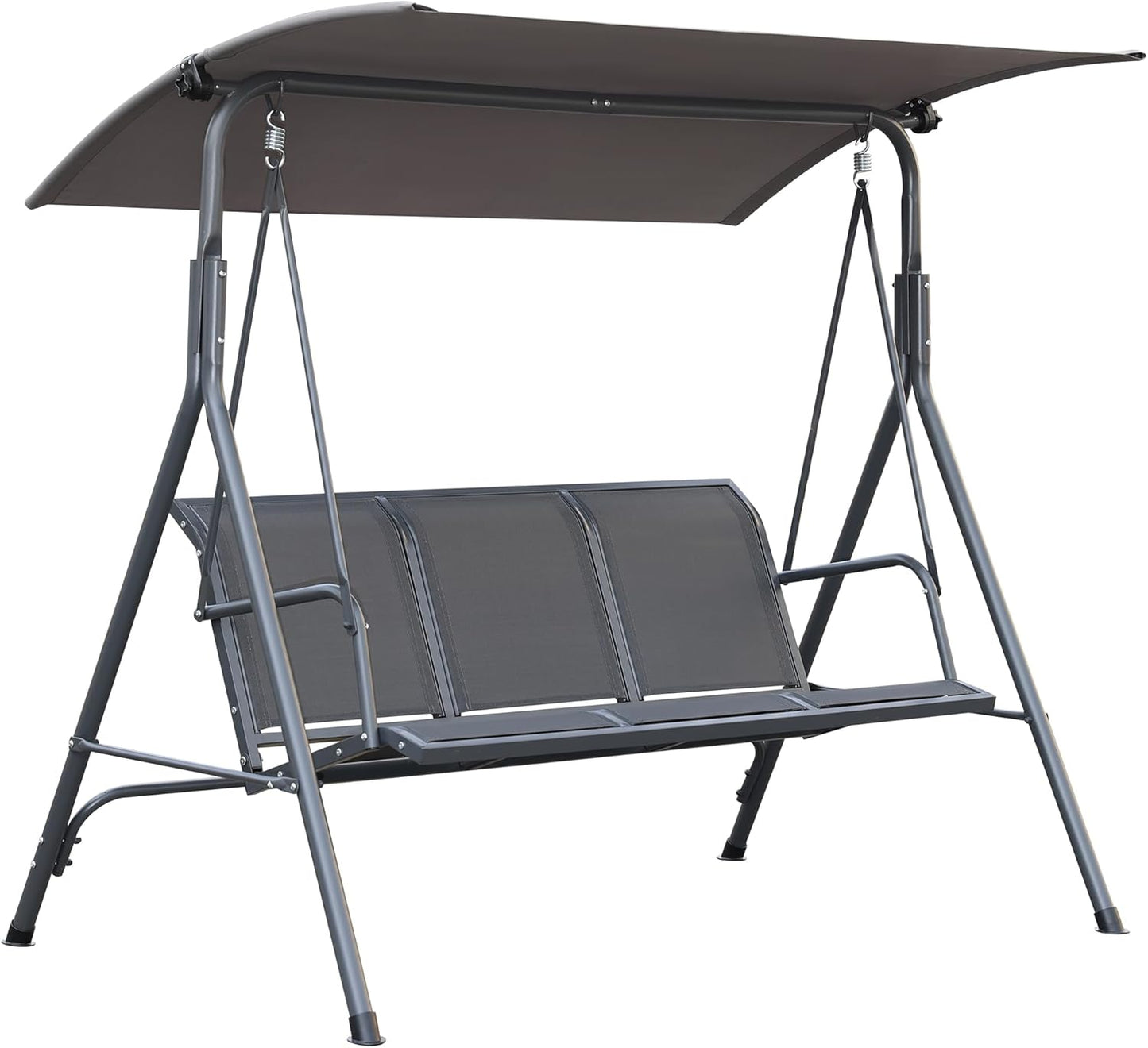 Angel Living Tuinschommel - 3 Zitplaatsen - Dak - Teslin-stoel - 170x110x152 cm - Teslin