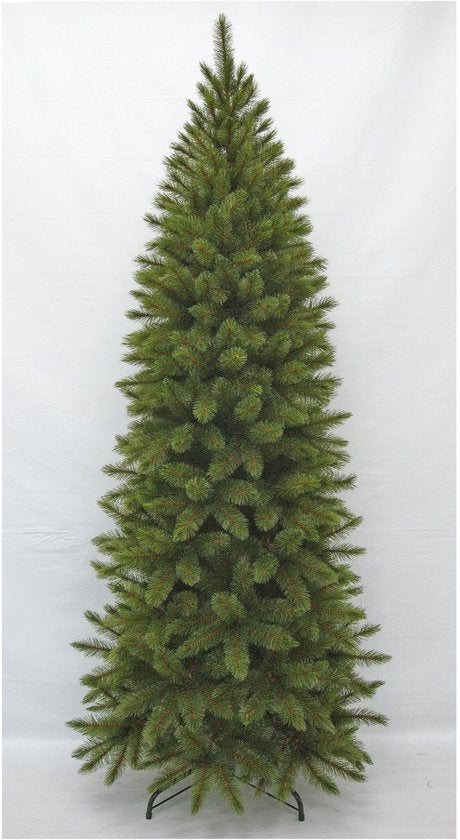Triumph Tree Bristlecone Fir Pilar - Smalle Kerstboom voor Kleine Ruimtes - Kerstversiering met Volle Uitstraling - Kunstboom met 752 Dennentakken - H230 x Ø94 cm - Groen