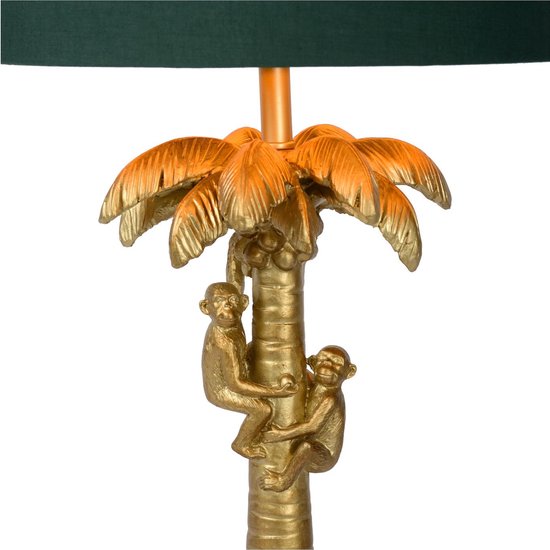 Lucide EXTRAVAGANZA KOKOSNOOT - Tafellamp - Ø 30,5 cm - 1xE27 - Mat Goud / Messing