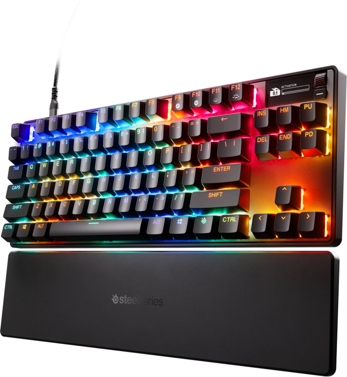 SteelSeries Apex Pro Gen 3 TKL - Gaming Toetsenbord - Bedraad - Verstelbare Kleurenverlichting - OLED Display - Zwart