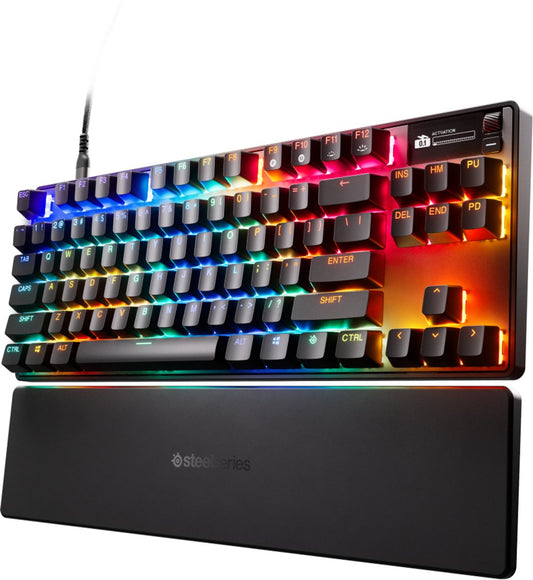 SteelSeries Apex Pro Gen 3 TKL - Gaming Toetsenbord - Bedraad - Verstelbare Kleurenverlichting - OLED Display - Zwart