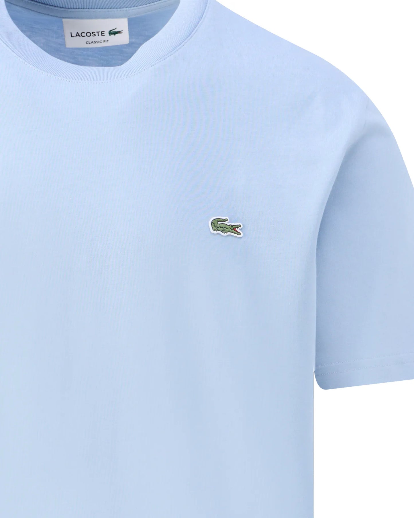 Lacoste T-shirt Heren - Katoen - Blauw - Maat S