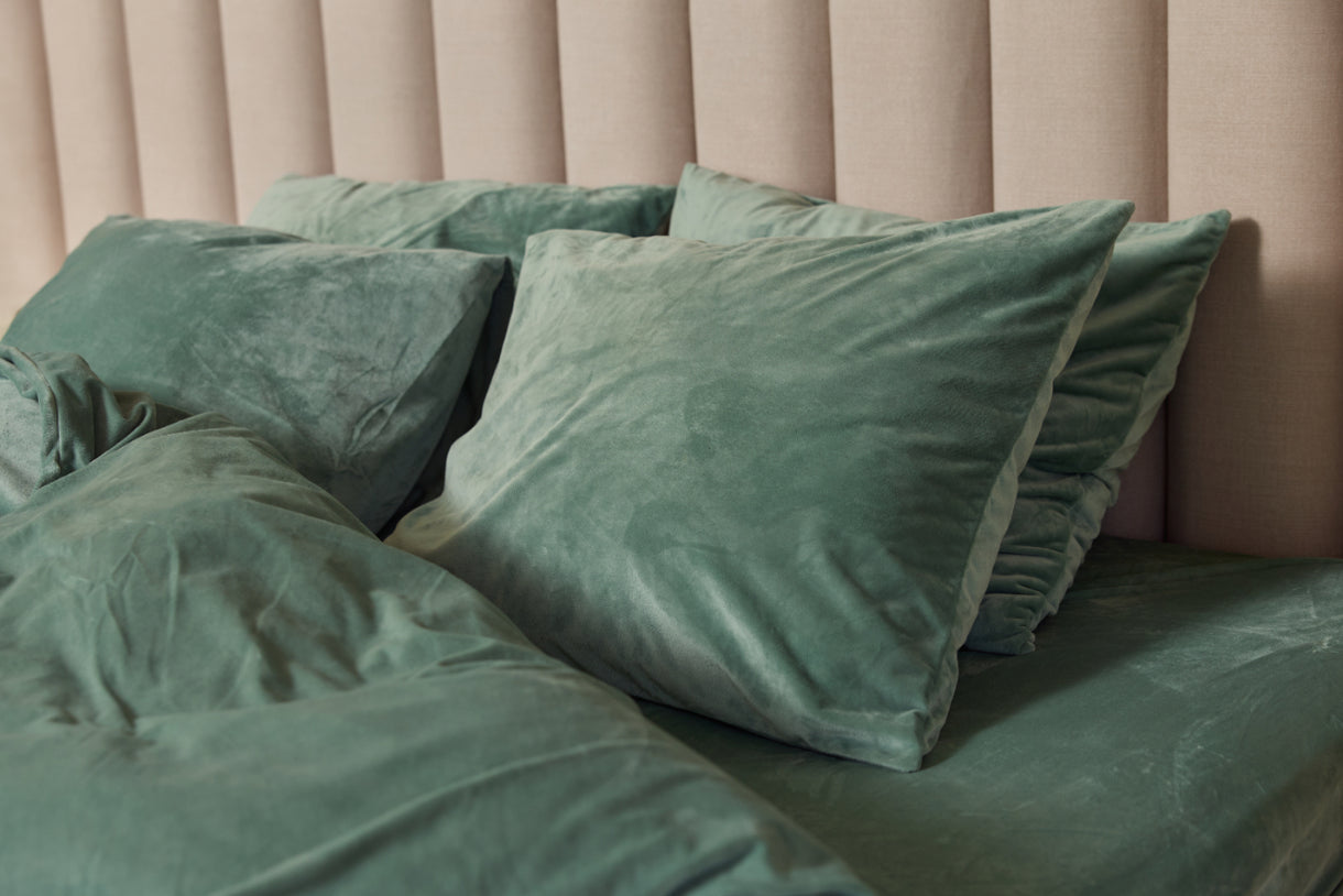 Sjumo dekbedovertrek Silky Smooth - 200 x 220 cm - Forest Green - 2 kussenslopen