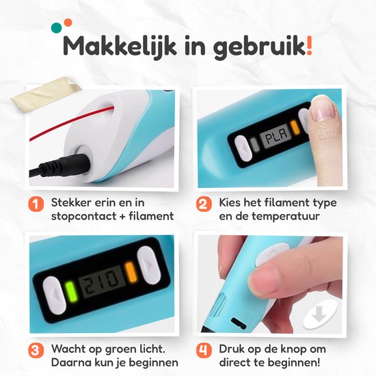 Diydash 3D Pen Starterspakket - incl. navullingen/filament - Set- Tekenen - Roze - Pennen - Voor kinderen en volwassenen - Starterskit - Accessoires