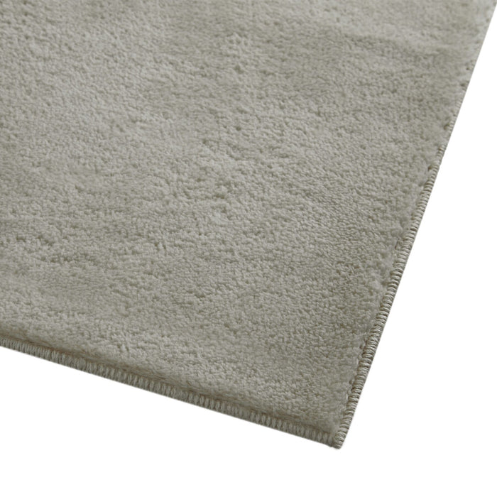 Tectake® Kortpolig vloerkleed Soft Zone 140 x 200 cm - Zandkleur