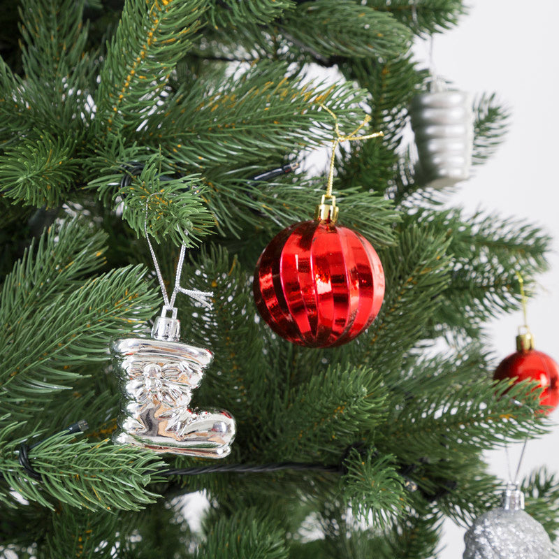 Casaria Kunstkerstboom – 140cm Kerstverlichting 100 LEDS - Groen