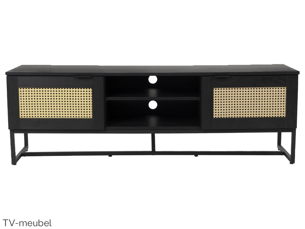 White Label Living Guiji Kast - Tv Meubel - Mat Wit - 120 x 40 x 50 cm