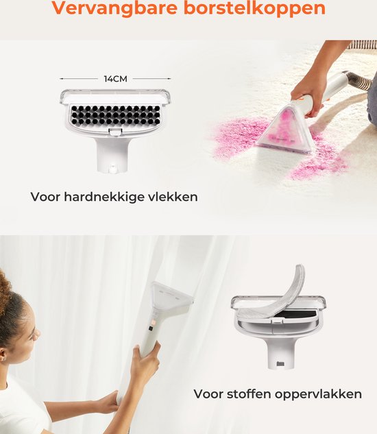 Uwant Was-Stofzuiger B200SE 12000Pa 450W Voor Thuis En Kantoor Multifunctioneel