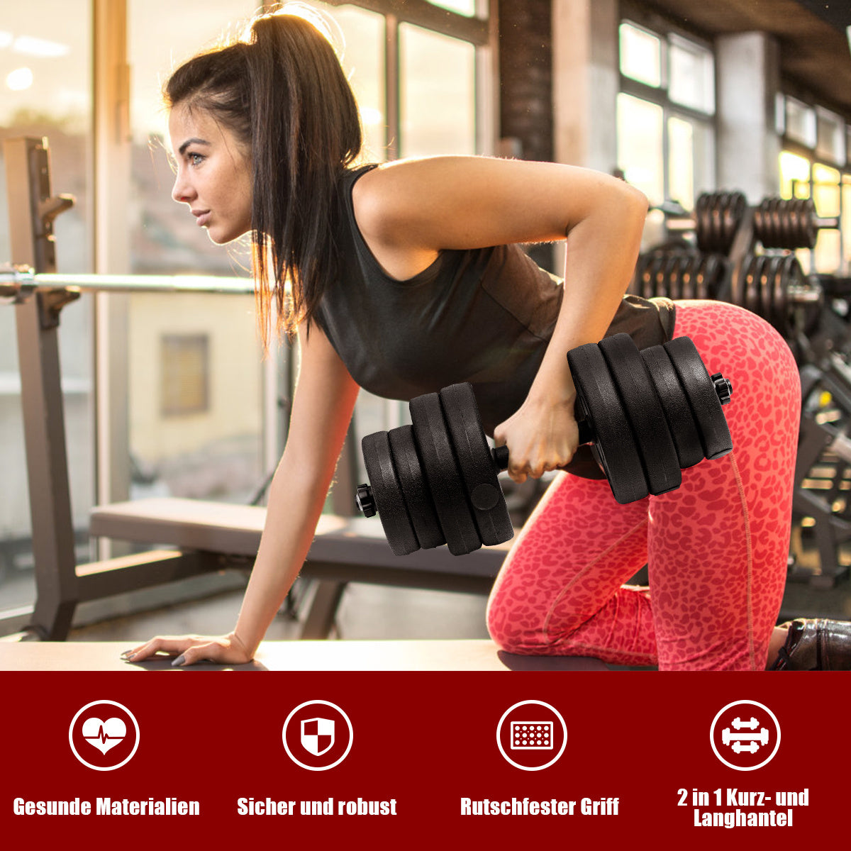 Coast Dumbbell Set 2-in-1 - Krachttraining - 16 Gewicht Schijven