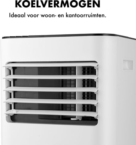 MOA Mobiele Airco - 9000 BTU - Airconditioning - Ontvochtiging - Inclusief Wieltje en Raamafdichting Kit - Wit - A010W