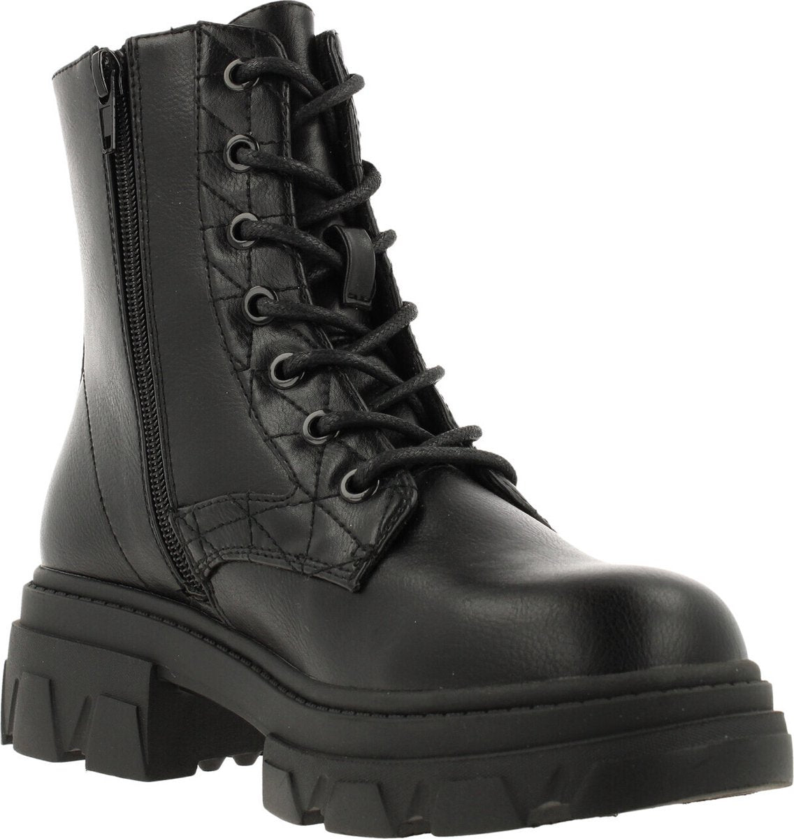 Bullboxer Dames Boots 267514F6S – Zwart – Maat 38 – Bovenwerk PU – Zool TR