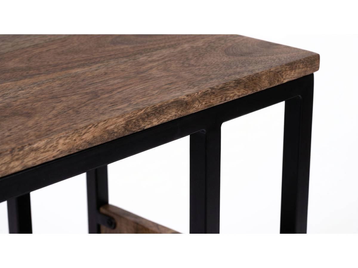 Beauval Bijzettafel met Tijdschriftenrek - Compact Design - 34 x 40 x 68 cm - Wit