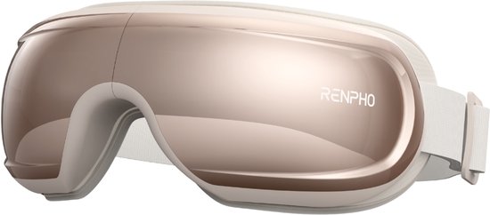RENPHO Eyeris 3 Oogmassager - Voor rondom ogen en slapen - Warmtefunctie en verkoelende optie - Met voice control en bluetooth - Verschillende intensiteiten - Rose goud