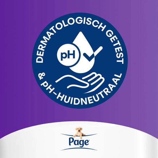 Page® vochtig toiletpapier - Fris en Kalmerend (Care) - met een verzorgende lotion - 456 velletjes - 12 x 38 stuks - Voordeelverpakking
