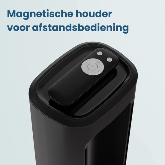 Auronic Torenventilator - Bladeless Model 2 in 1 - Luchtreiniger met HEPA-filter - Ventilator - 10 Standen - Afstandsbediening - 105 cm - Zwart